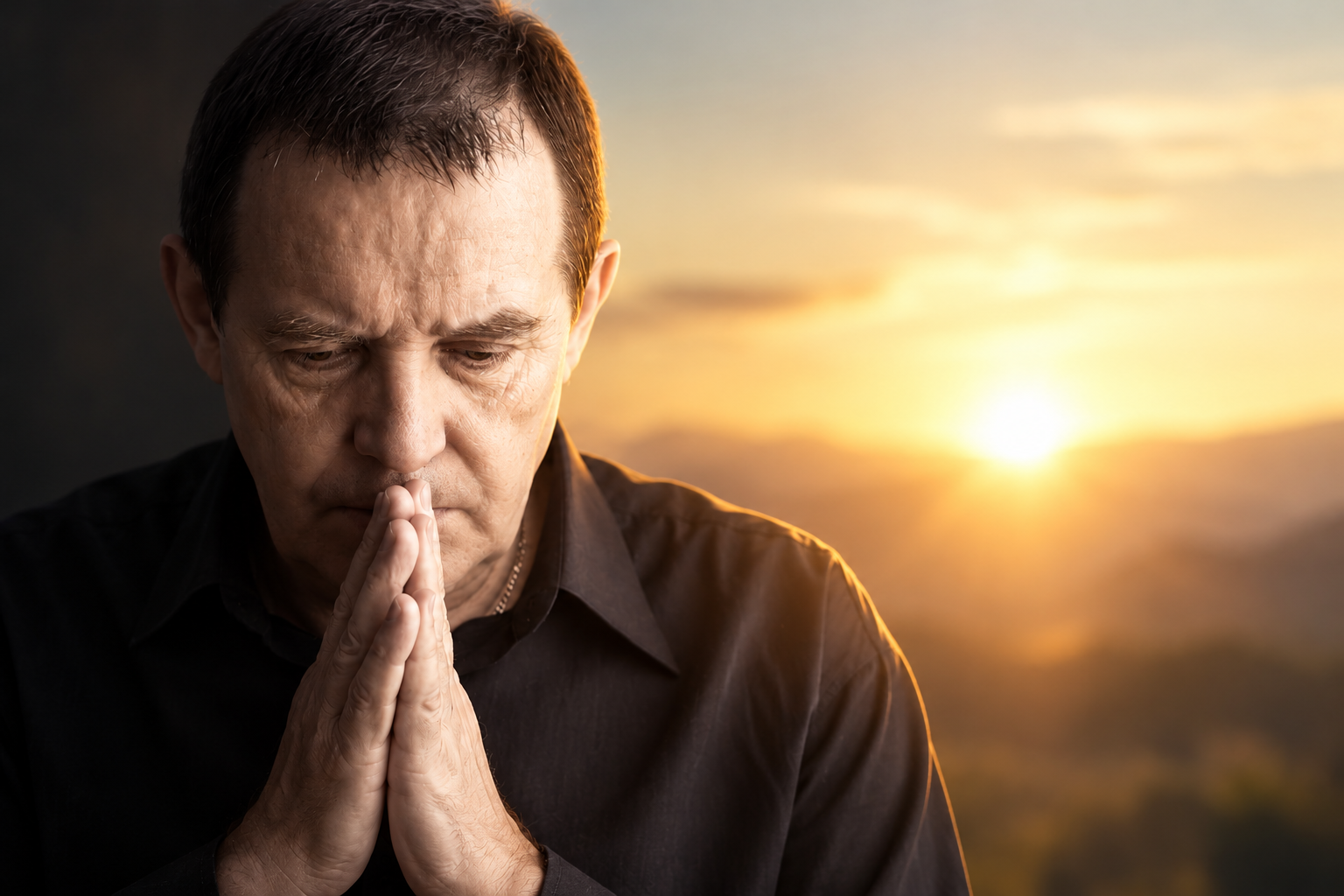 Persona en actitud de introspección con las manos sobre el pecho, simbolizando el autocuidado y la conexión entre cuerpo y emociones